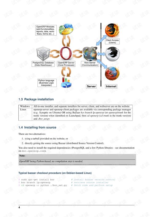 OpenERP 7.0 技术开发手册